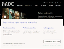 Tablet Screenshot of flandersdc.be